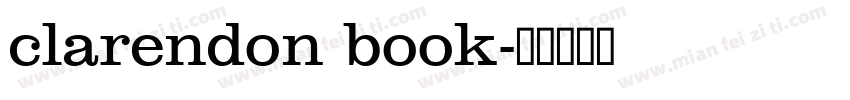 clarendon book字体转换